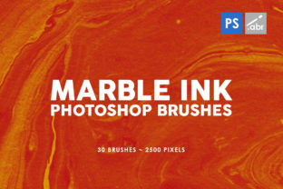 30 Marble Ink Brushes: Elevate Your Digital Art