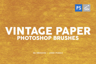 30 Vintage Paper Photoshop Brushes 3 Guide