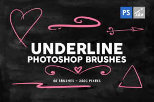 45 Underline Photoshop Stamp Brushes 2: A Designer's Toolkit