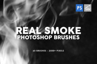 60 Real Smoke Photoshop Stamp Brushes for Design