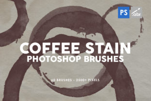 Elevate Designs with Coffee Stain Brushes