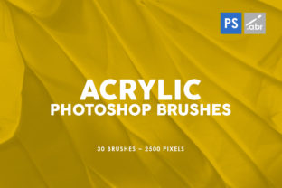 Elevating Digital Art with 30 Acrylic Photoshop Stamp Brushes 3