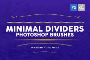 Elevating Digital Layouts with 30 Minimal Dividers Photoshop Brushes