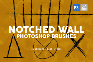 Evaluating the 45 Notched Wall Photoshop Stamp Brushes for Digital Texturing