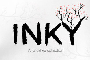 Unlock Raw Creativity with the Inky Brushes Set for AI