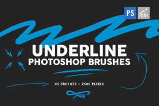 Unlocking Professional Design with 45 Underline Photoshop Stamp Brushes 1